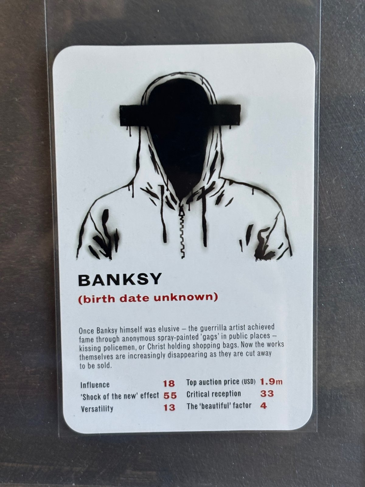 2014 The Art Game Banksy card