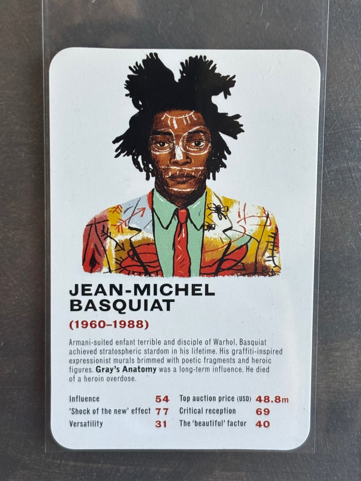2014 The Art Game Jean-Michel Basquiat card