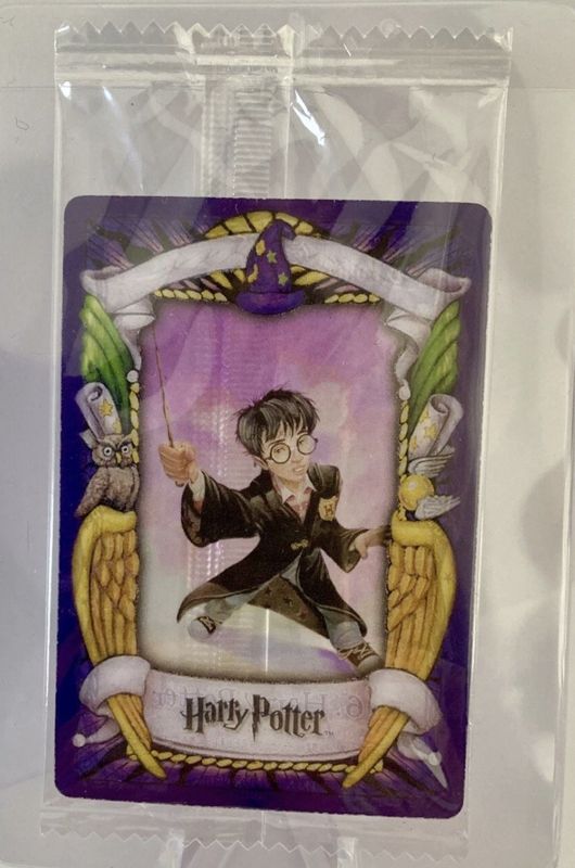 Japan Chocolate Frog Card, lenticular variant, Harry Potter front, still sealed